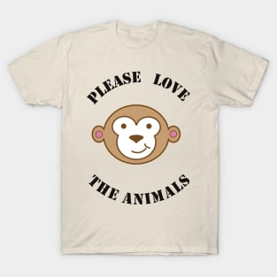 Abigail's Safari Monkey Lispe T-Shirt